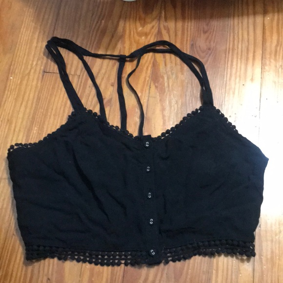 Black crop top - Picture 1 of 2